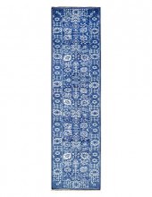 DENIM BLUE HAND KNOTTED WOOL A