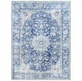 DENIM BLUE HAND KNOTTED WOOL P