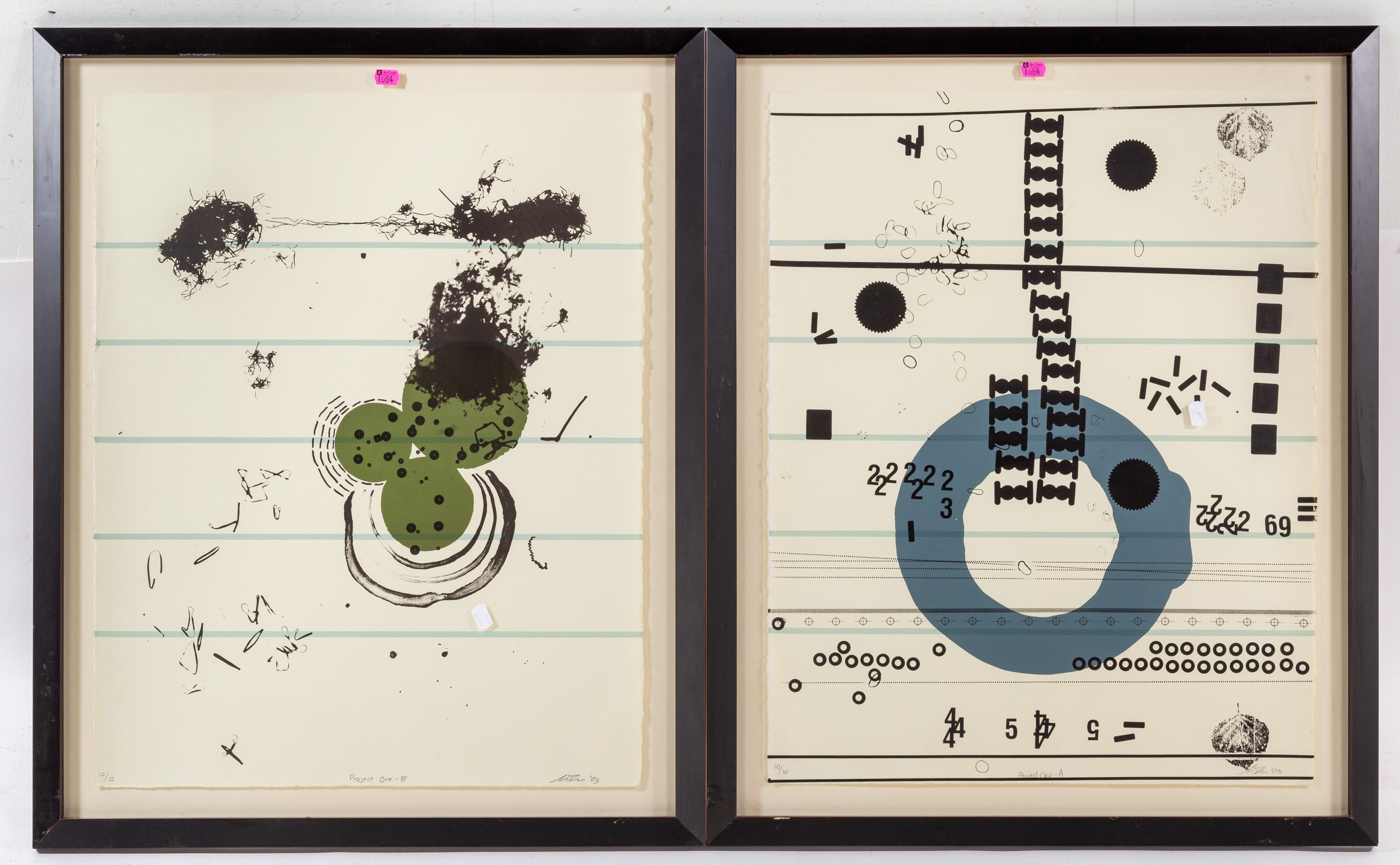 DENISE TASSIN. PAIR OF FRAMED COLOR