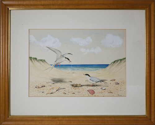 DENNIS PULESTON WATERCOLOR ON