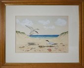DENNIS PULESTON WATERCOLOR ON