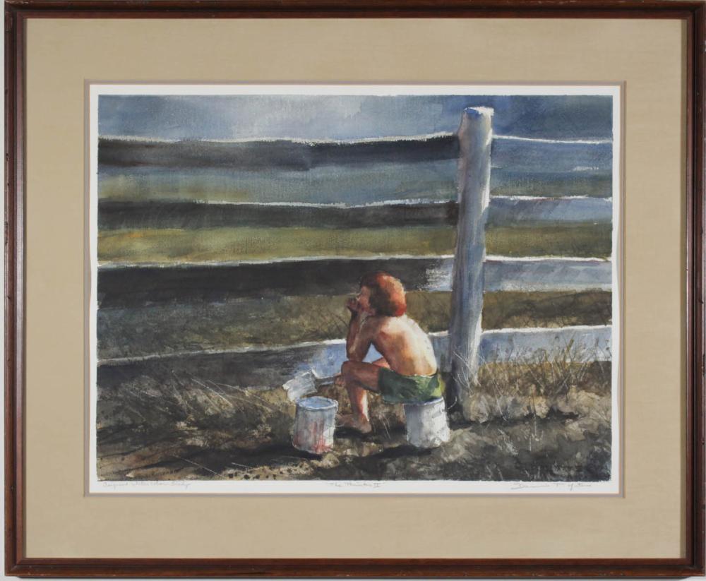 DENNIS T. YATES WATERCOLOR ON