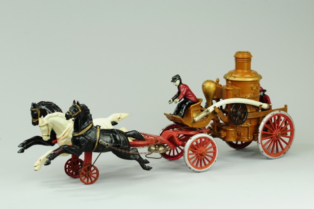 DENT FIRE PUMPER C. 1910 cast