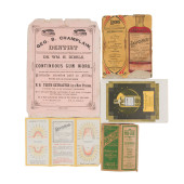 DENTAL ADVERTISING EPHEMERA<br
