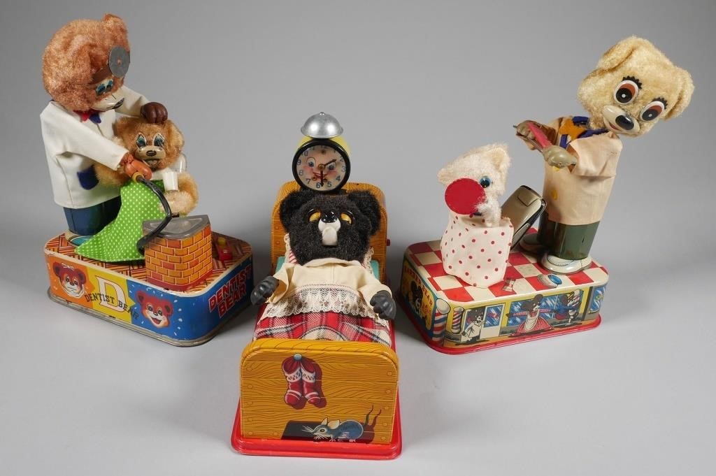 DENTIST, BARBER, SLEEPING BABY BEAR
