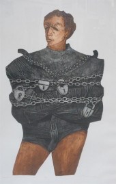 DEON MEZBER, HOUDINI, LITHOGRA