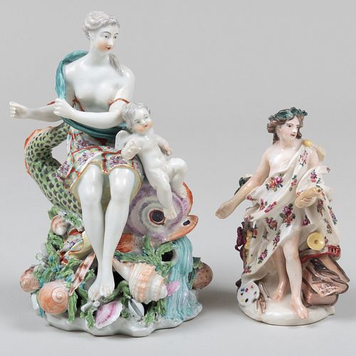 DERBY PORCELAIN FIGURE EMBLEMATIC