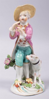 DERBY PORCELAIN FIGURE OF A BO