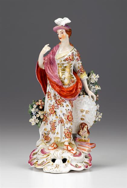 Derby porcelain figure of Minerva