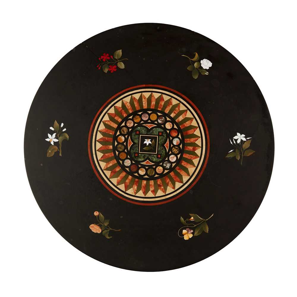 DERBYSHIRE PIETRA DURA AND SPECIMEN