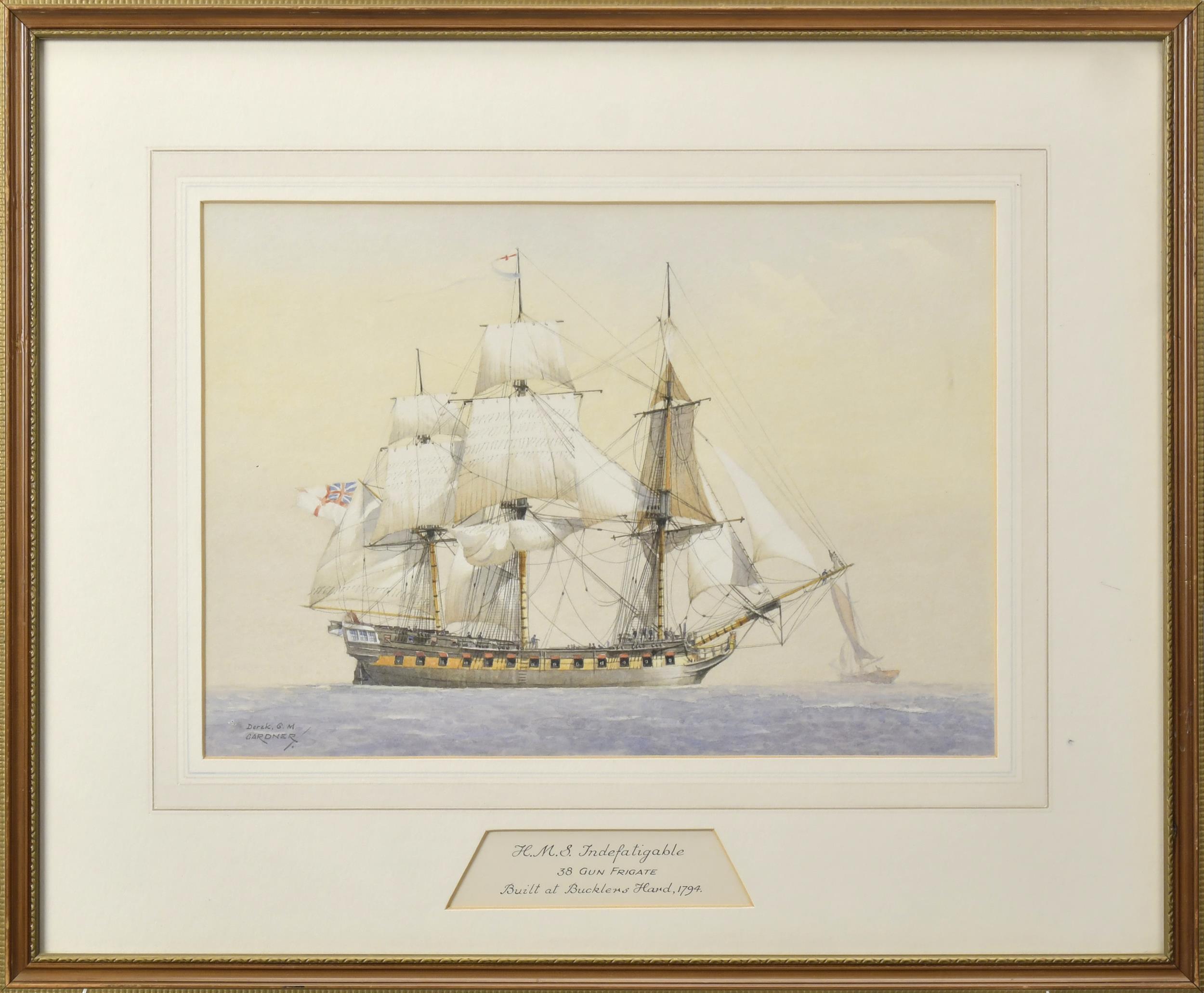 DEREK G.M. GARDNER WATERCOLOR,