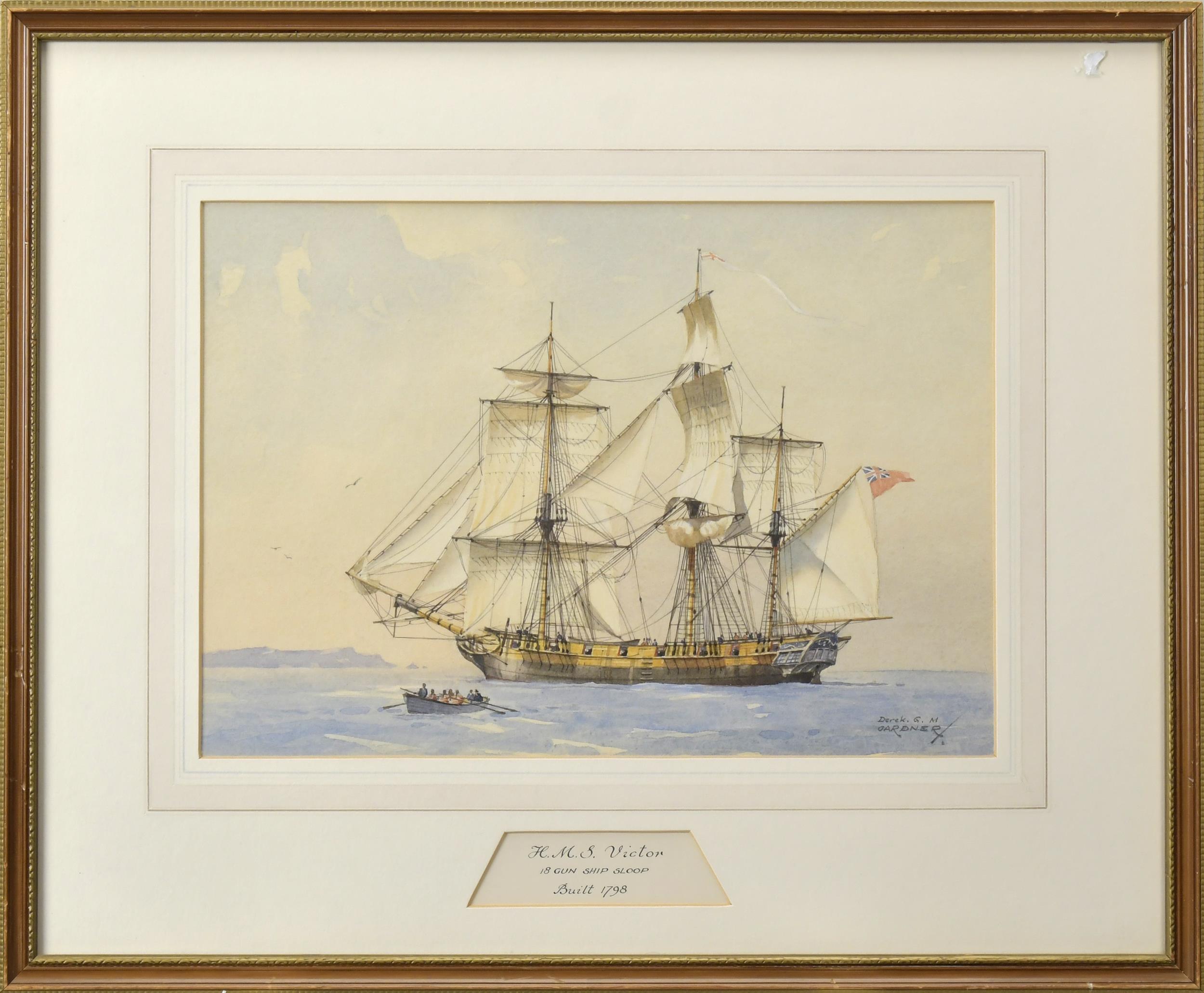 DEREK G.M. GARDNER WATERCOLOR,