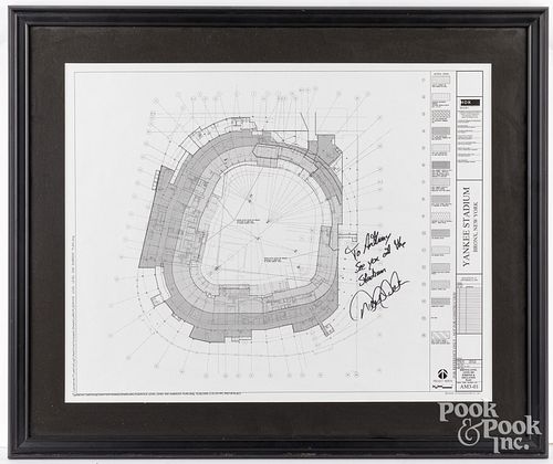 DEREK JETER AUTOGRAPH ON YANKEE