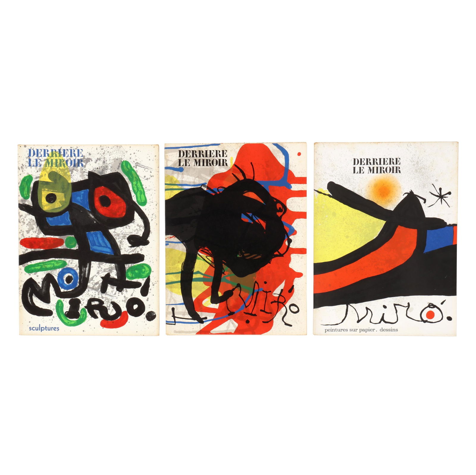 DERRIERE LE MIROIR  - THREE MIRó