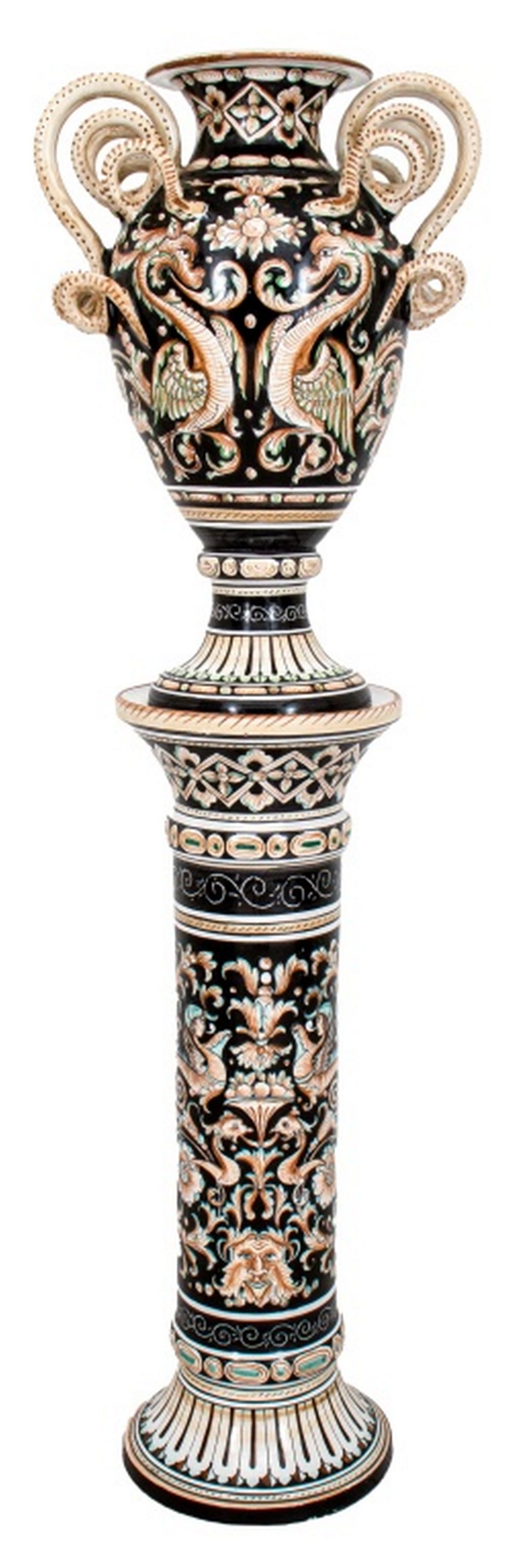 DERUTA SIGNED ITALIAN MAIOLICA VASE