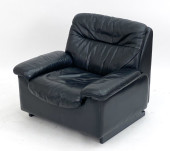 DESEDE BLACK LEATHER LOUNGE CH
