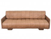 DESEDE SOFA BED IN CARAMEL LEA