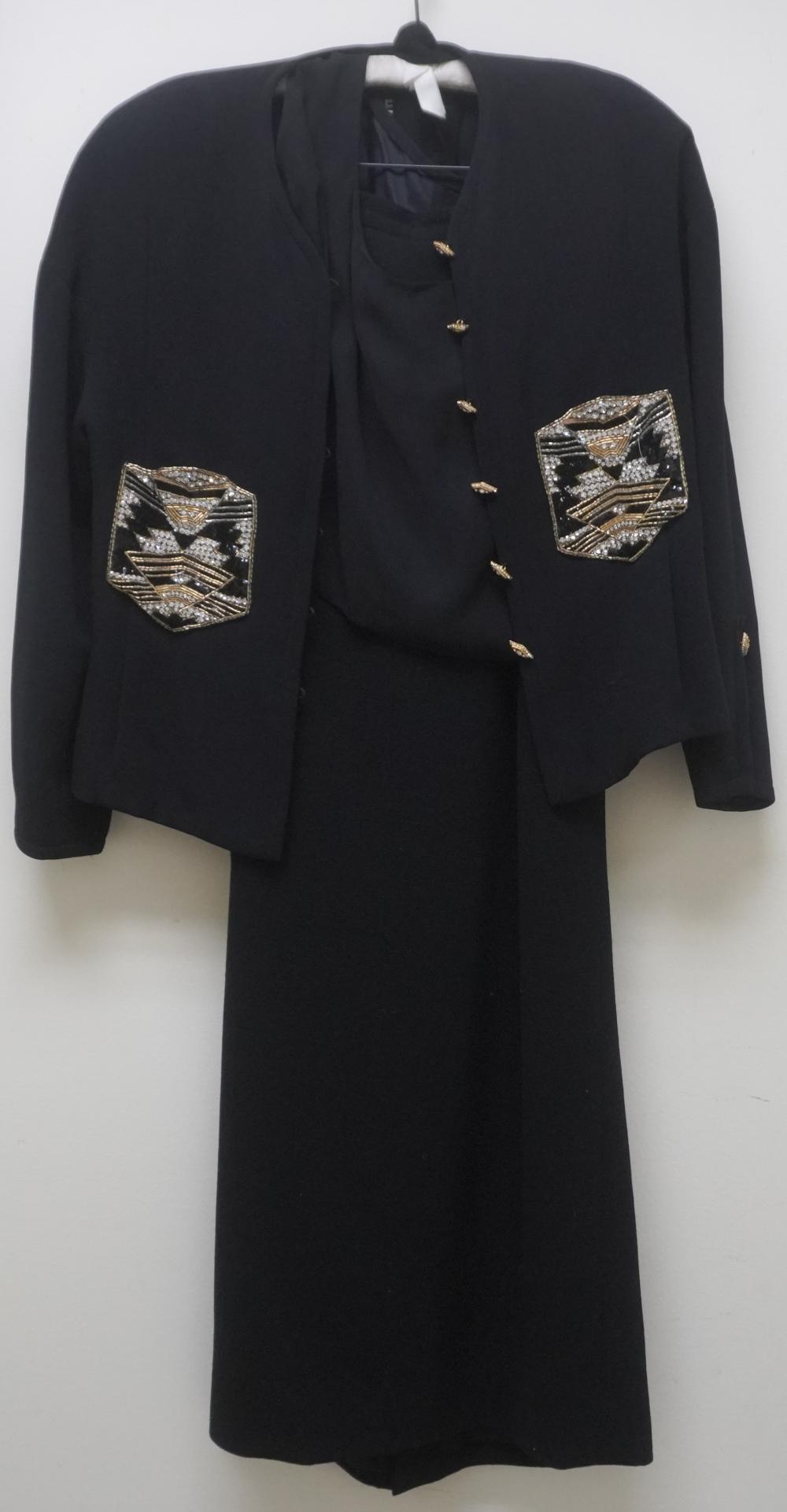DESIGNER BEADED JACKET, LONG