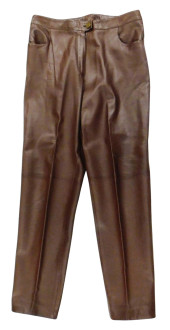 DESIGNER: CHANEL LEATHER TROUS
