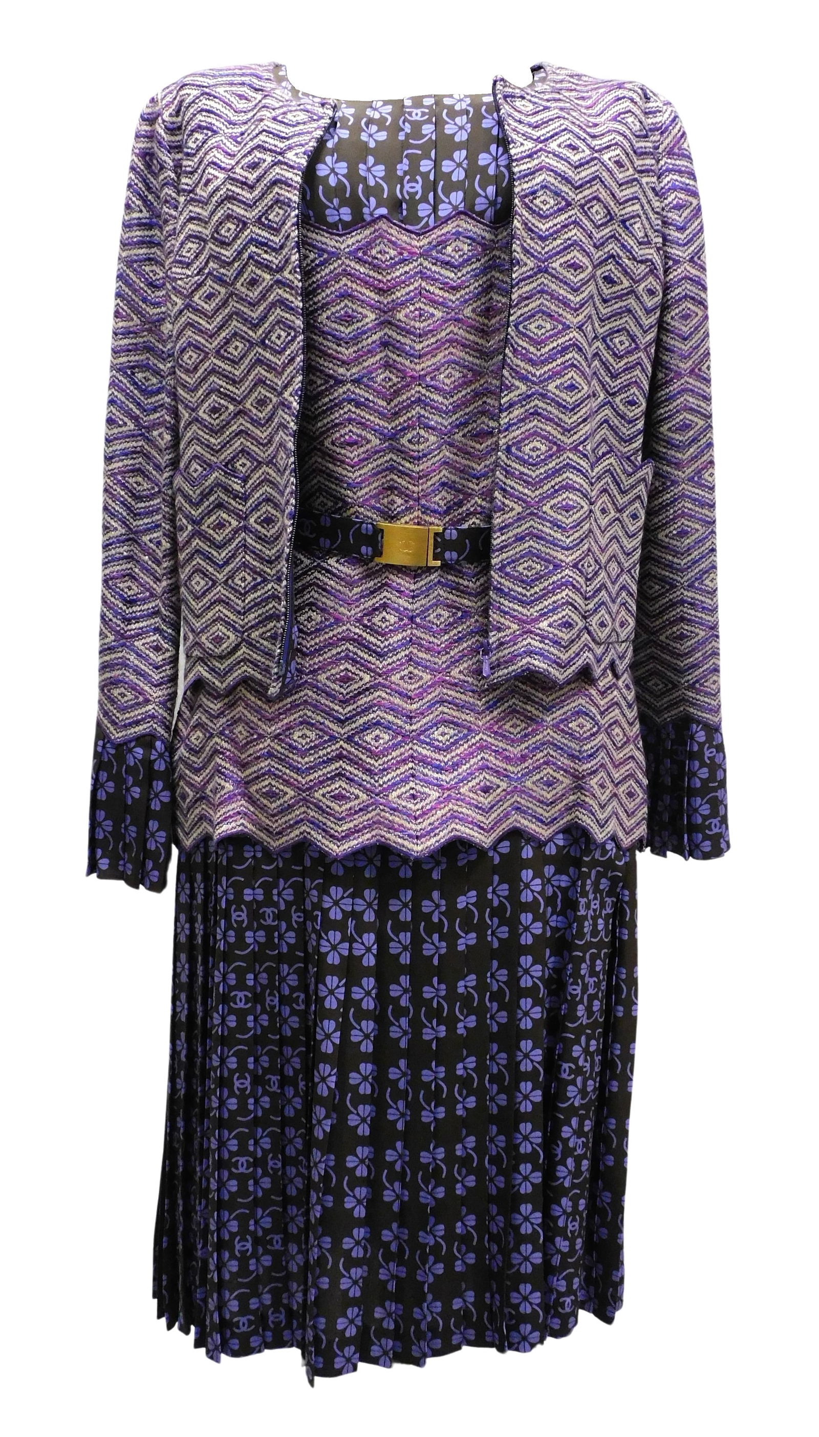 DESIGNER: CHANEL, THREE PIECE SKIRT