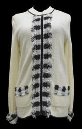 DESIGNER: CHANEL ZIP UP CARDIG