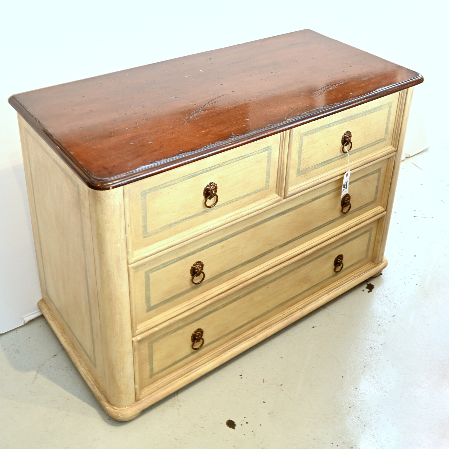 DESIGNER CREAM PAINTED CHEST OF