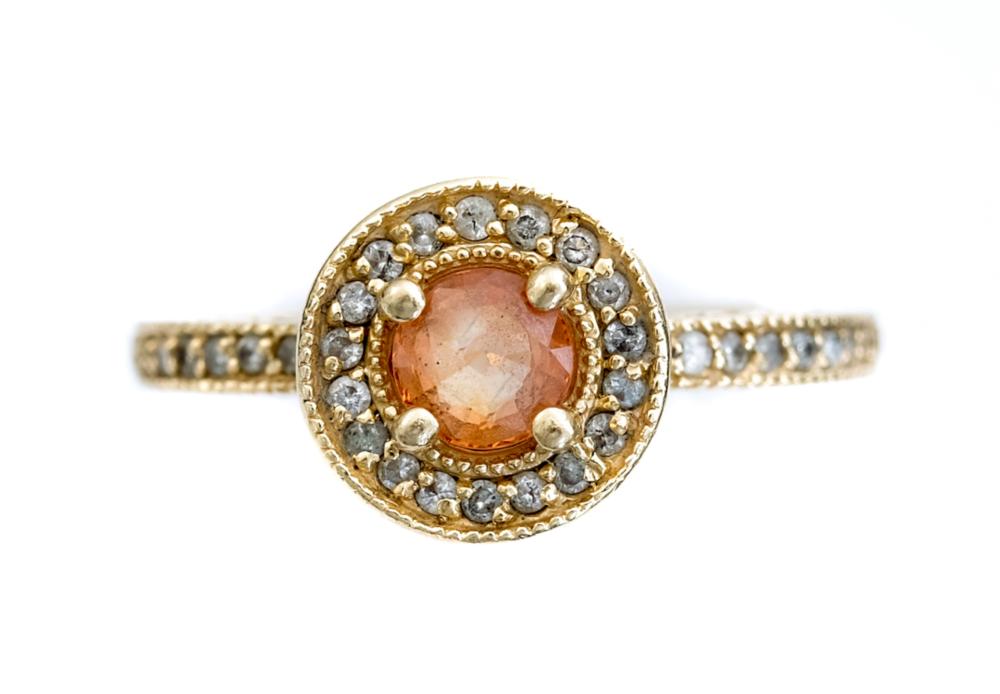 DESIGNER EFFY 14K YG MORGANITE RING