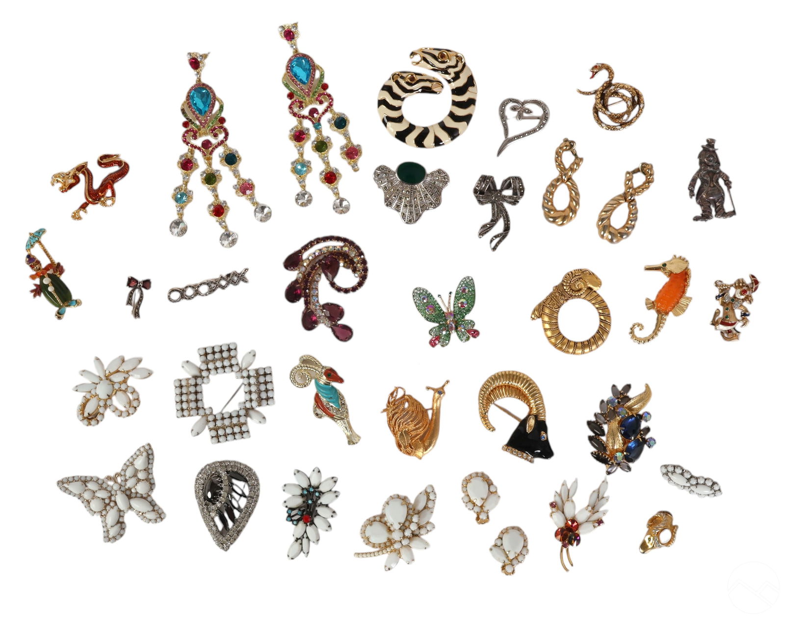 DESIGNER EMBELLISHED BROOCH AND