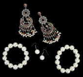 DESIGNER FAUX GEMSTONE CHANDEL