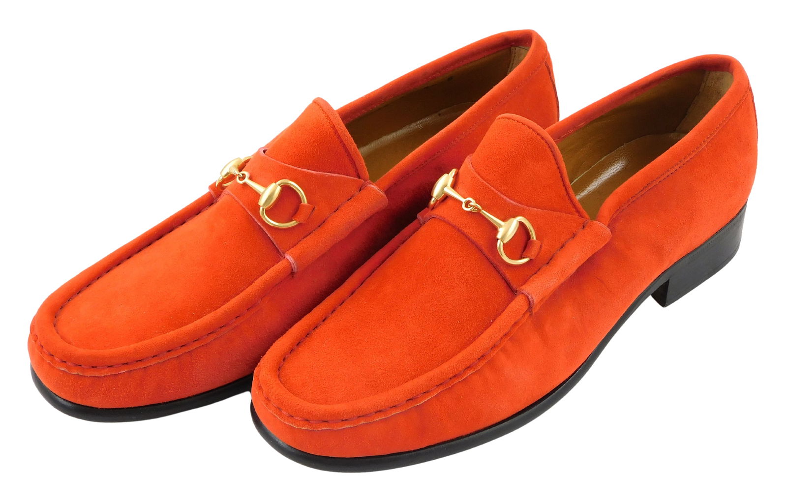 DESIGNER: GUCCI NUBUCK LOAFERS,