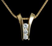DESIGNER HOU 14K YG & DIAMOND