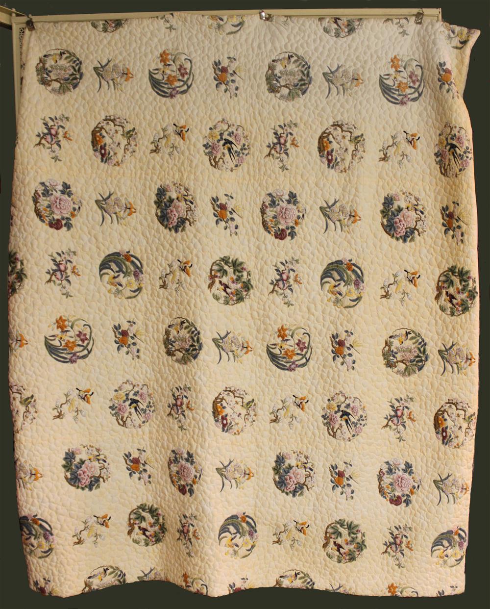 DESIGNER KING SIZE FLORAL MEDALLION