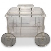 DESIGNER LUCITE ICE BUCKET CAR