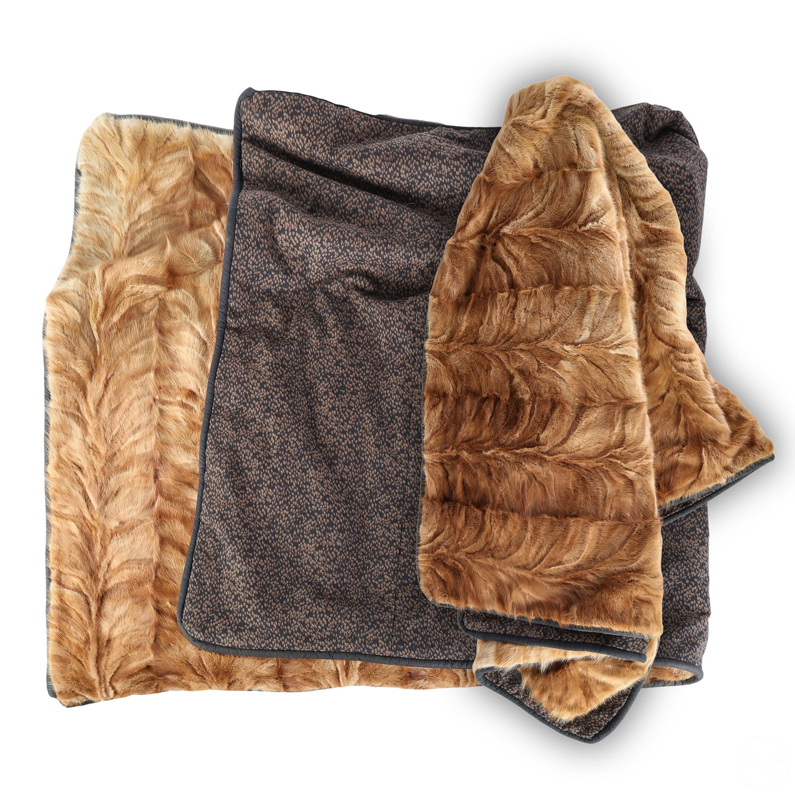 DESIGNER MINK FUR COVERLET BLANKETS