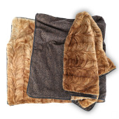 DESIGNER MINK FUR COVERLET BLA