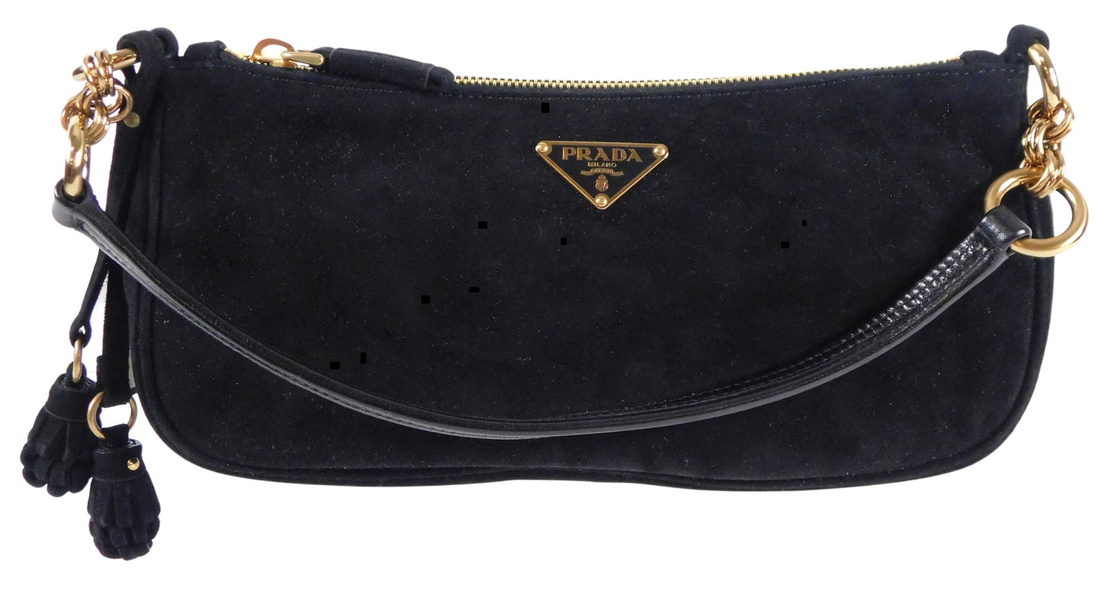 DESIGNER: PRADA CAMOSCIO BOX TASSEL