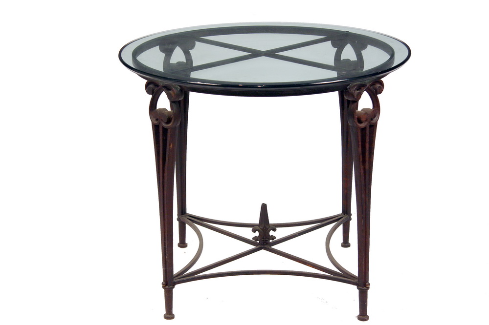 DESIGNER ROUND IRON TABLE BASE -