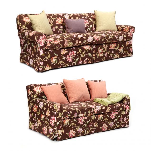 DESIGNER UPHOLSTERED SOFA AND