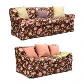 DESIGNER UPHOLSTERED SOFA AND