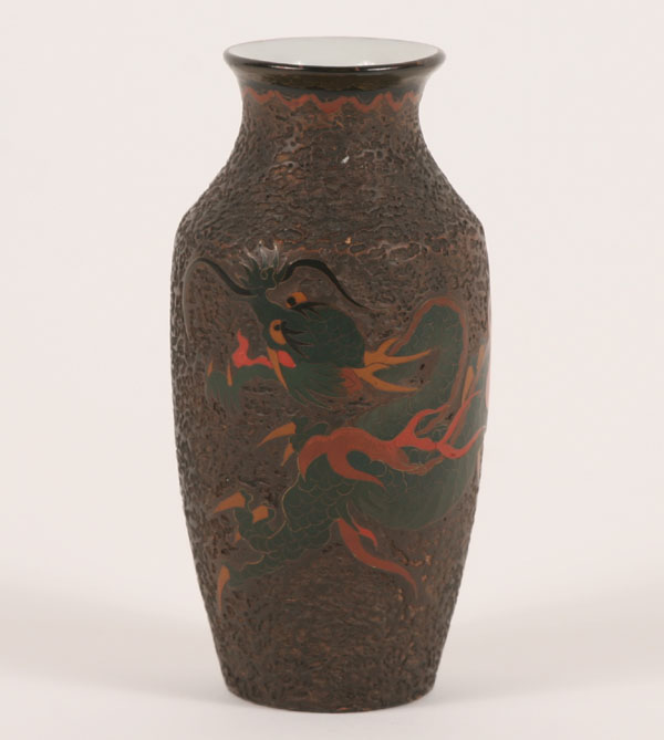 Desirable small tree bark vase with