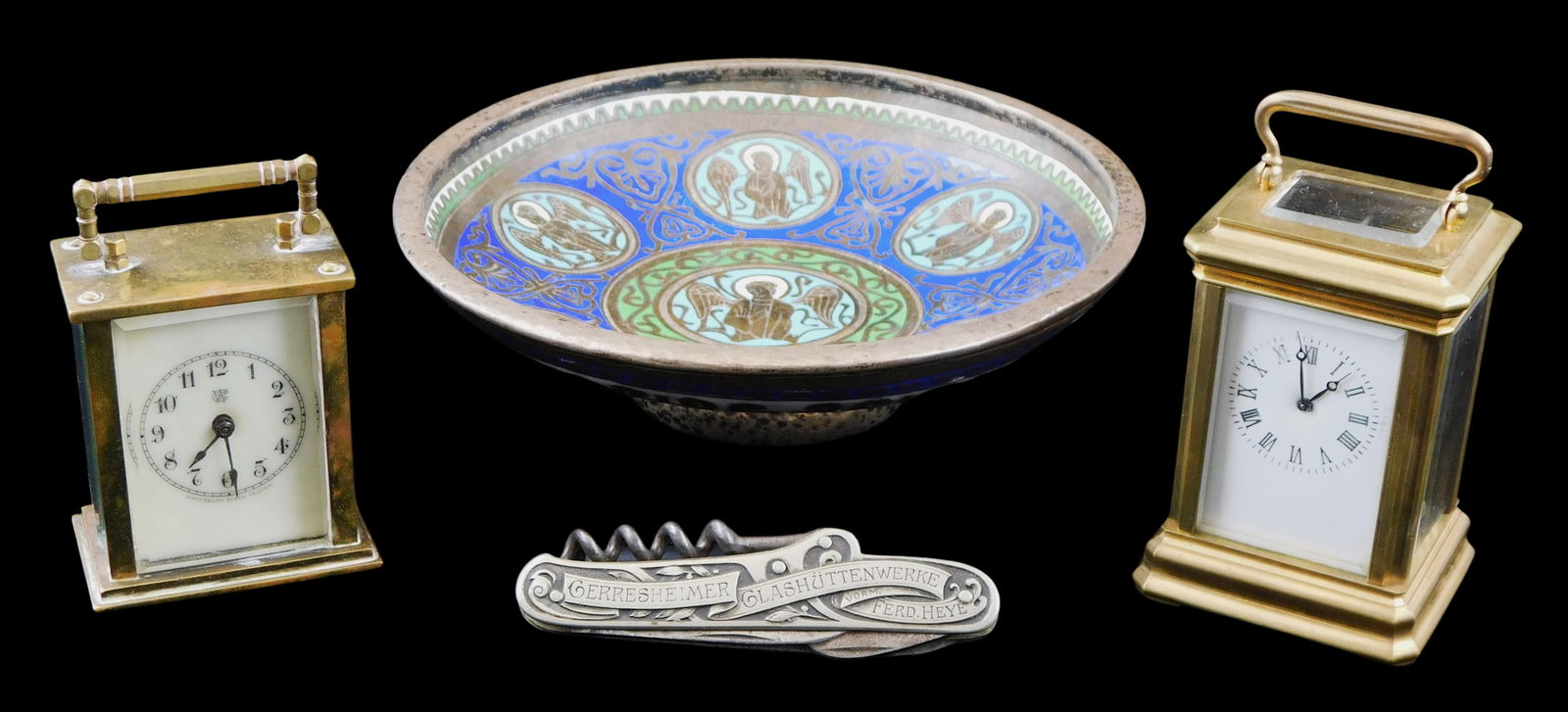 DESK ACCESSORIES, FOUR PIECES,