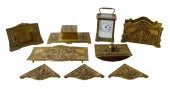 DESK ACCESSORIES, SEVEN PIECES