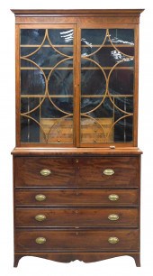DESK BOOKCASE, AMERICAN C. 180