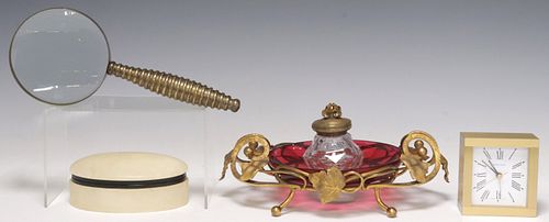 DESK ITEMS: INKSTAND, TIFFANY &AMP;