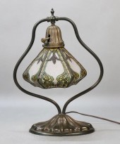 DESK LAMP WITH REVERSE PAINTED