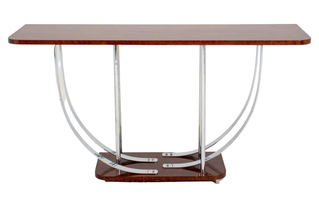 DESKEY ATTR. ART DECO MAHOGANY &