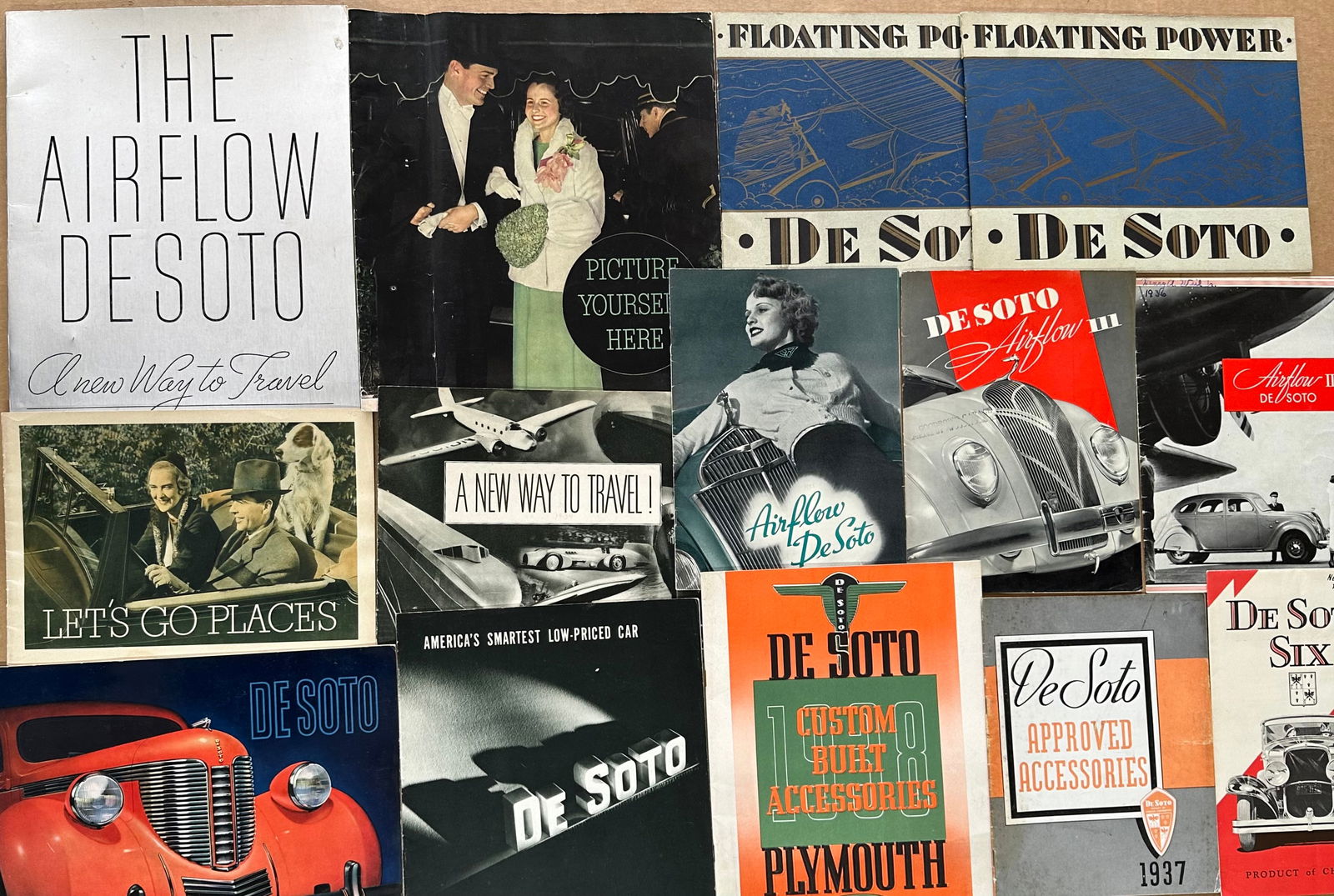 DESOTO BROCHURES FROM 1929 - 1938