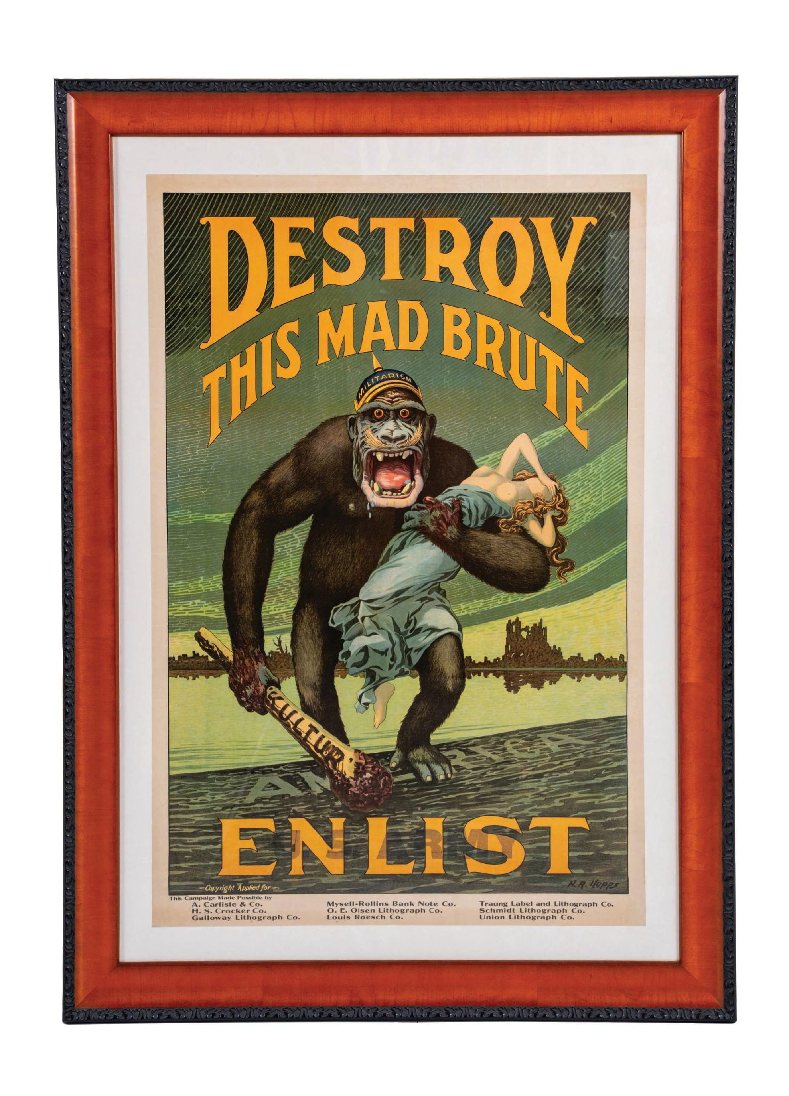 DESTROY THIS MAD BRUTE LITHOGRAPH