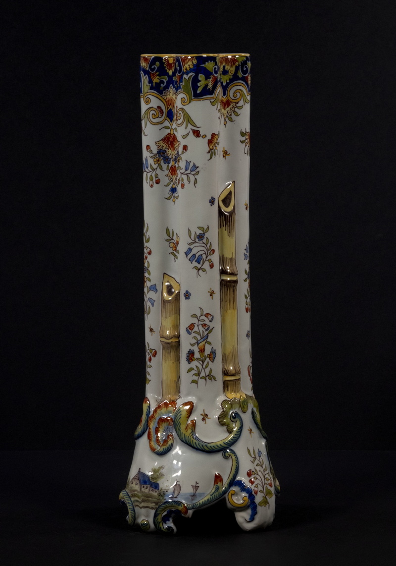 DESVRES FRENCH FAIENCE POTTERY VASE