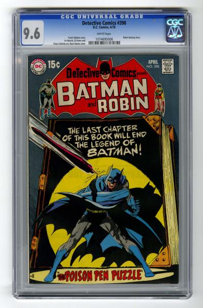 Detective Comics #398 CGC 9.6